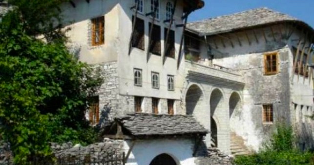 Three-hundred-year-old home of Ismail Kadare in Gjirokastra, Albania