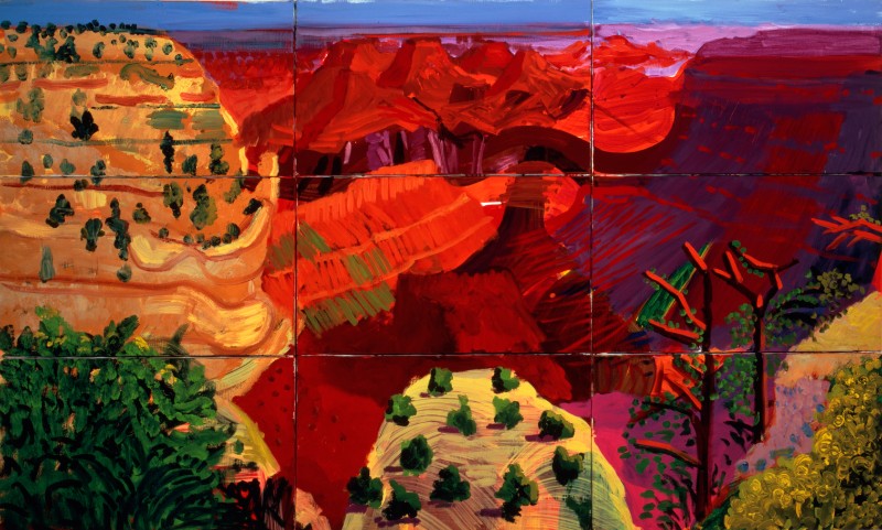 Grand Canyon, 1998, a nine-canvas study.