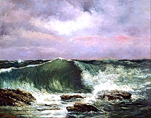 "Lightning at Sea," by Gustave Courbet. 