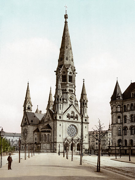 The Kaiser Wilhelm Church, where Silbermann thought of meeting Ursula Angehof.