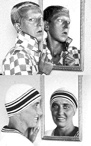 Claude Cahun (top) and Marcel Moore (bottom)