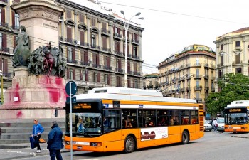 Piazza Garibaldi, Naples, by Ansaldo Breda. 