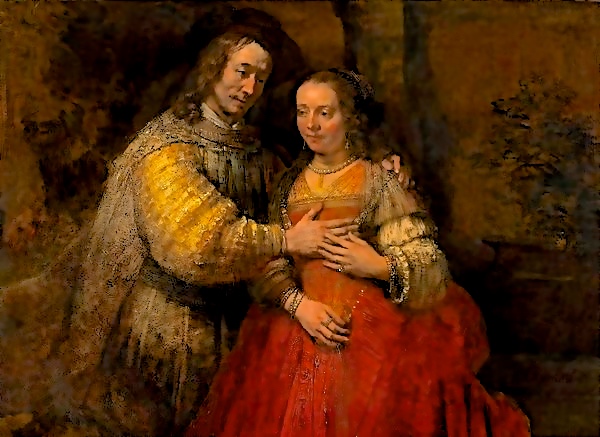 Rembrandt's "The Jewish Bride," a painting which leads to much discussion between Stella and Gerry at the Rijksmuseum.