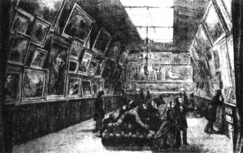 Anonymous drawing of the Goupil and Cie gallery, where Vincent Van Gogh and later his brother Theo worked.