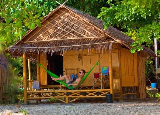Beach Hut on a Thai island, where Georgie plans to write some short stories.