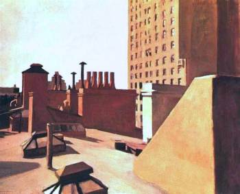 "City Roofs," 1932, by Edward Hopper