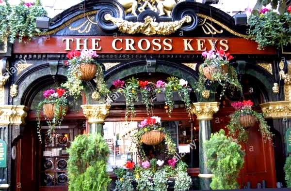 Cross Keys Pub in Covent Gardens, one of the pubs where Maurice spends his time, maundering over the past.