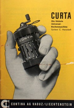 The Curta Calculator, purchased by Bachhuger, will help him figure the statistics regarding their trip and its timing.