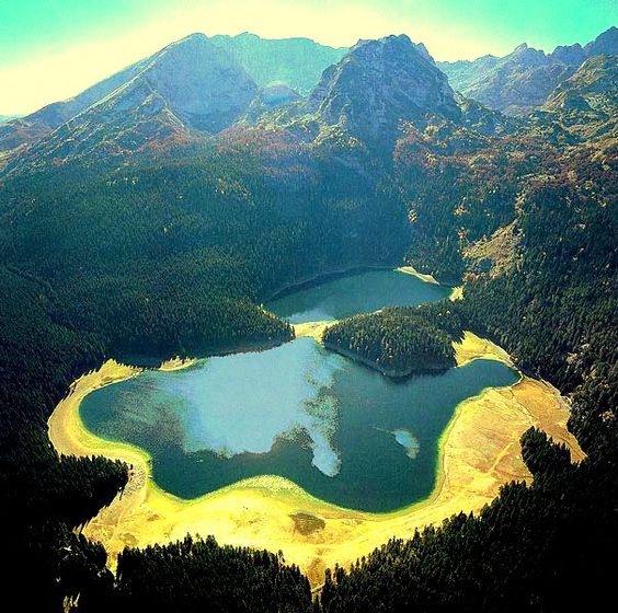 Devil's Lake Durmitor, in Montenegro is where the main character lands when she finishes her stories for the "secretaries" of the afterworld.
