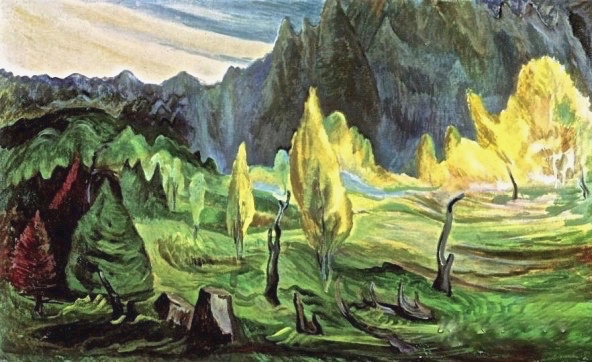 "The Clearing," 1942. Emily Carr's last painting. She died in 1945.