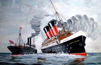 The sinking of the Empress of Ireland, Canada's Titanic, took place in the St. Lawrence River six weeks after the sinking of the Titanic. Over a thousand people died when the ship sank in 14 minutes.