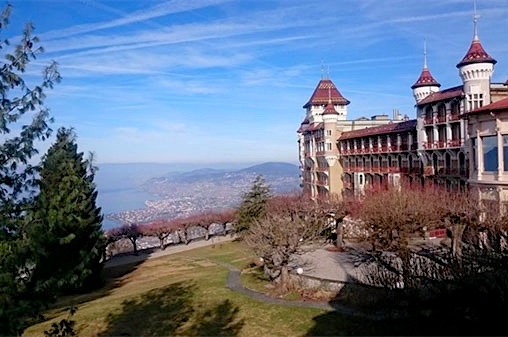 Former hotel used as sanatorium in Caux, Switzerland, after the war.