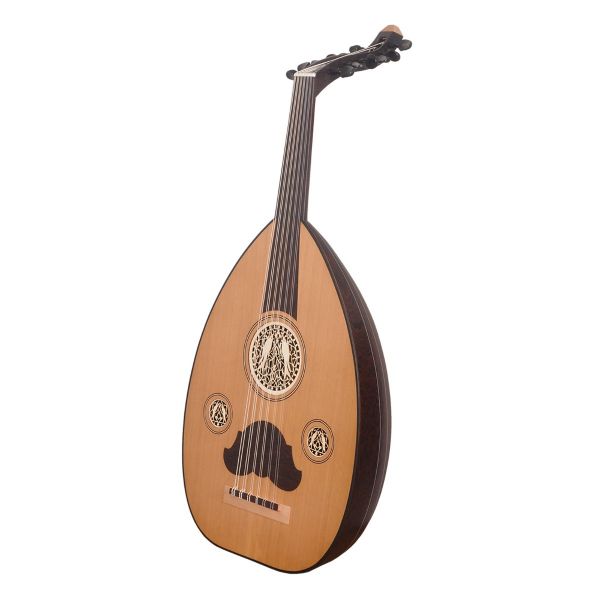 This oud, may be the "fretless lute" to which Asher refers at the bellydance.