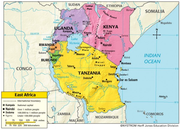 map east africa