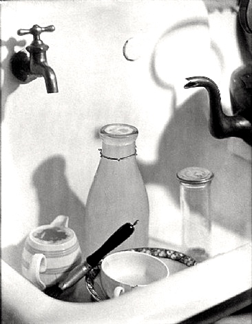 The Kitchen Sink Photo by Canadian photographer Margaret Watkins, is described here as a photo by Anne Quirk.