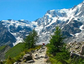 Monte Rosa, the northern Italian mountain close to the heart of the author.