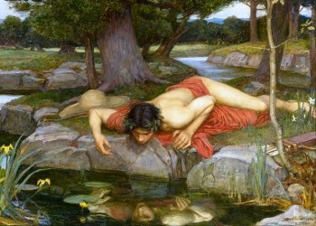 Detail from Echo and Narcissus by John William Waterhouse (1903) 