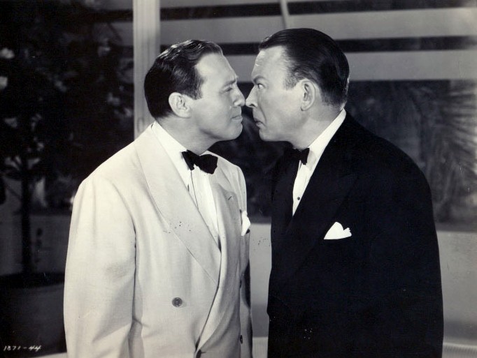 Jack Benny and Fred Allen in LOVE THY NEIGHBOR, 1937. Their on-air "feud" provided fodder for both comedians throughout their careers.