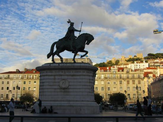 The statue of King John has dominated Praca da Figueira in Lisbon since 1755.
