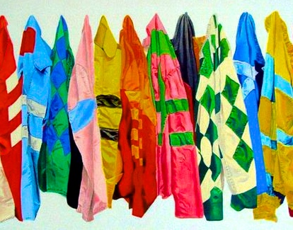 The speaker, like author Murnane himself, is a fan of horse racing, and especially enjoys seeing the racing silks.