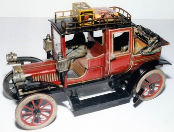 Gabor Santos, Matt's father, is a collector of antique toy cars.