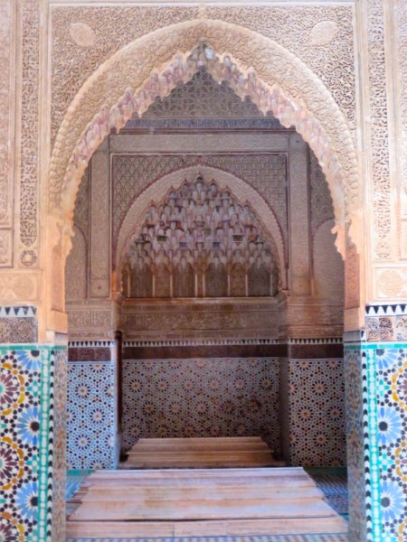 The Saadian Tombs, in Marrakesh, where Wash has an epiphany.
