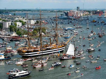 Sail Amsterdam, a summer event which the Old But Not Dead Club attends.