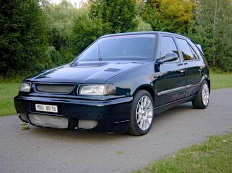 Throughout the novel, Buratti drives in his Skoda Felicia, a "super-mini car," smaller than a VW Beetle 1992 - 2001.