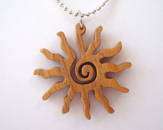 The magical pendants which Dilly has reportedly been making of wood may have looked like this. 