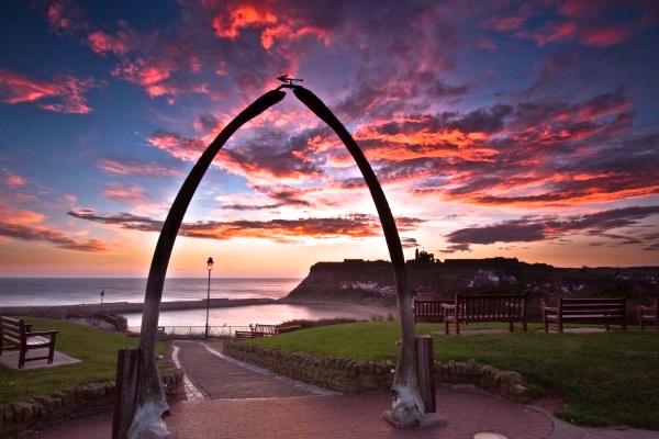 Whitby's famed Whalebone Arch.