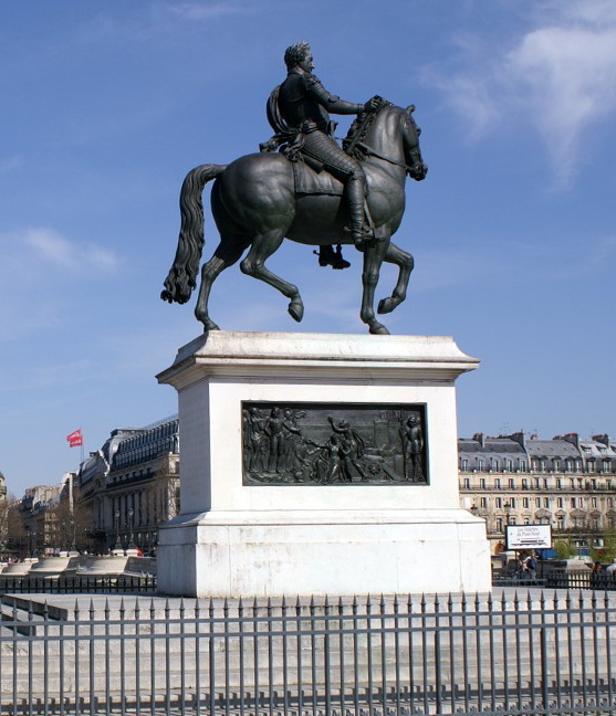 From Jean's window, they can see the statue of Henri IV.